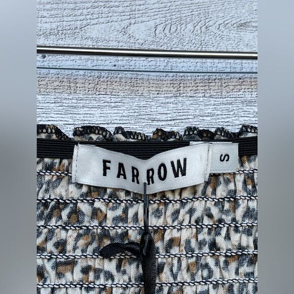 Farrow
Lucinda Off-Shoulder Leopard Dress Smocked leopard-print dress small - Picture 9 of 16